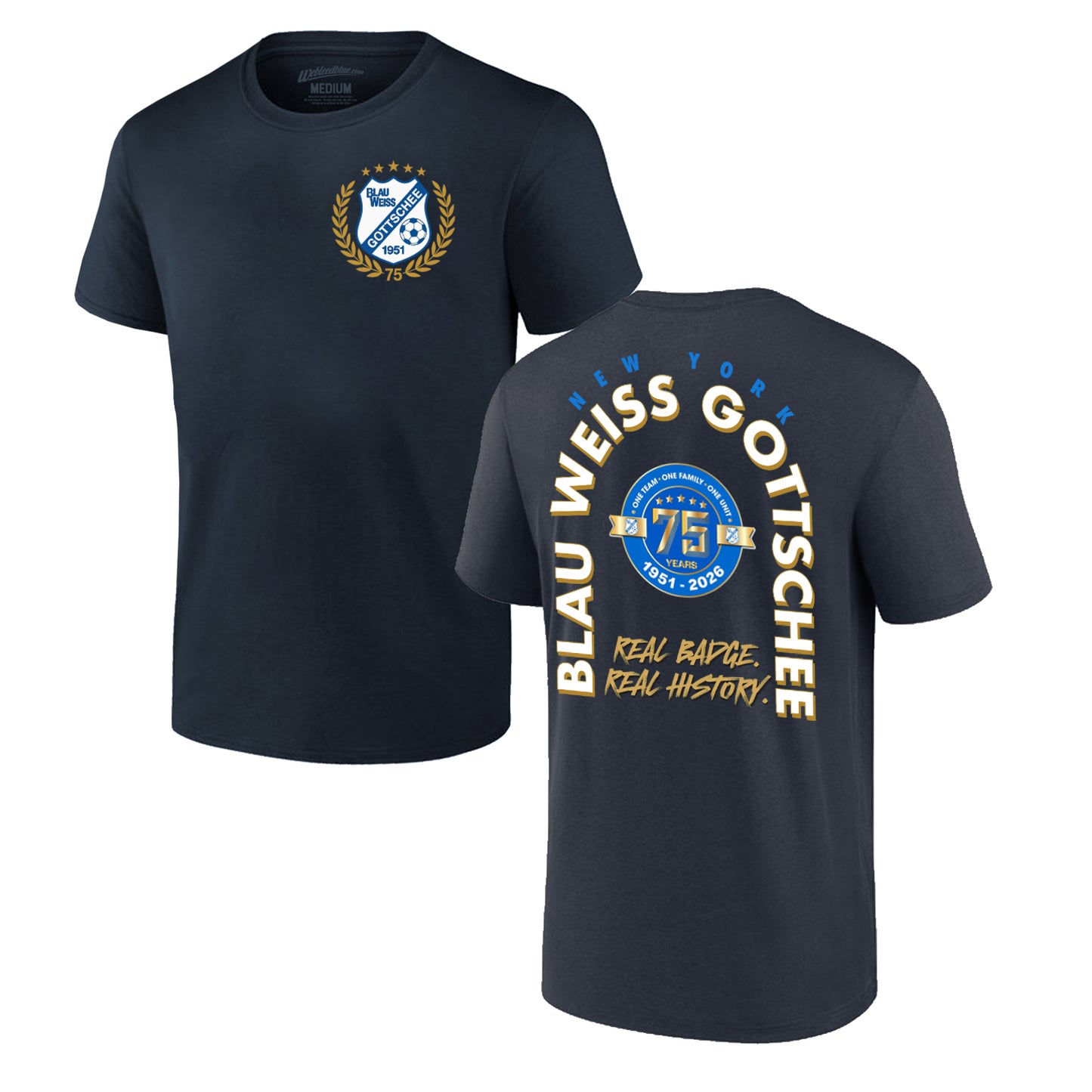 BW Gottschee | 75th Anniversary Tee (Navy)