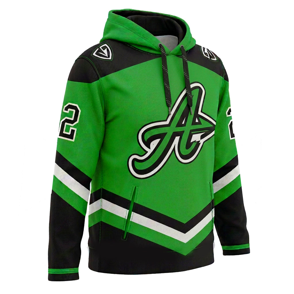 Arrows | Sublimated Stretch Performance Third Jersey Hood (Green)