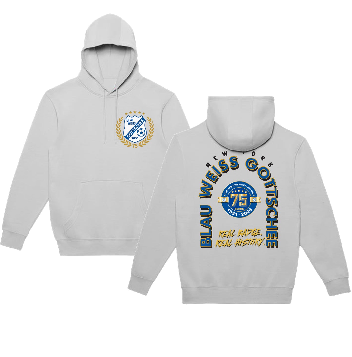 BW Gottschee | 75th Anniversary Hoodie (Light Grey)