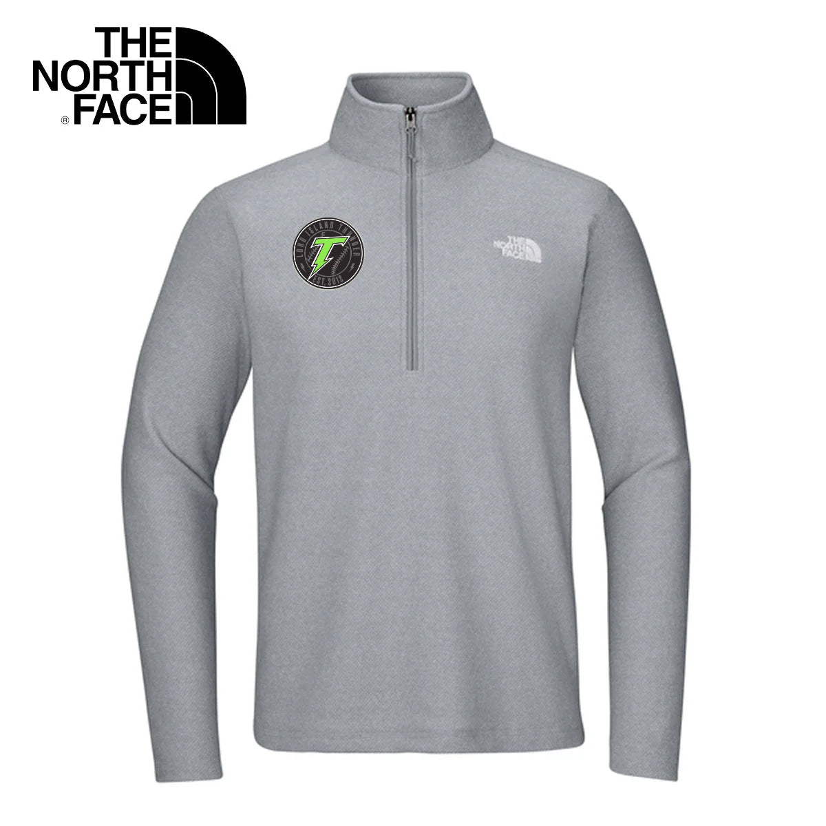 Thunder | North Face® Textured Half Zip (Grey)