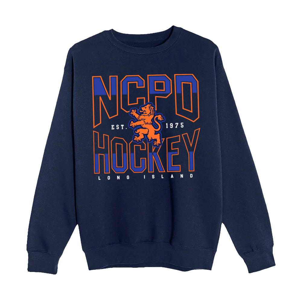 NCPD Hockey | Wordmark Crew (Navy)