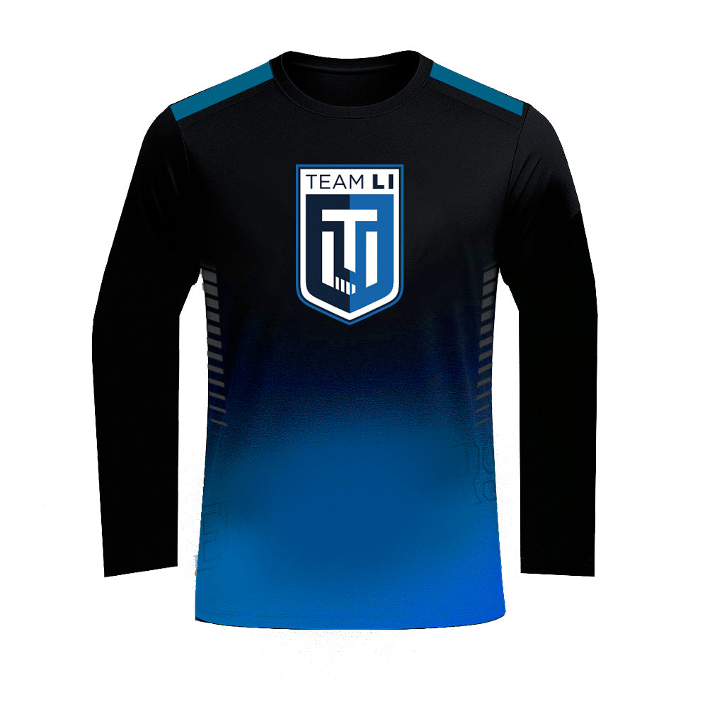 Team LI | Sublimated Performance Regular Fit Long Sleeve Shirt (Navy/Blue)