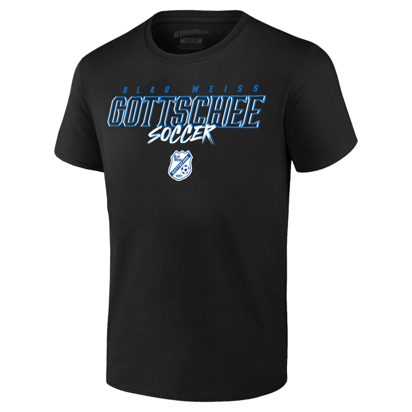 BW Gottschee | Retro Wordmark Tee (Black)