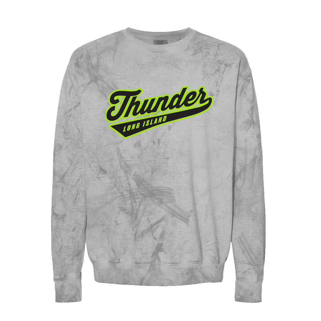 Thunder | Script Comfort Colors® Crewneck Sweatshirt (Smoke)
