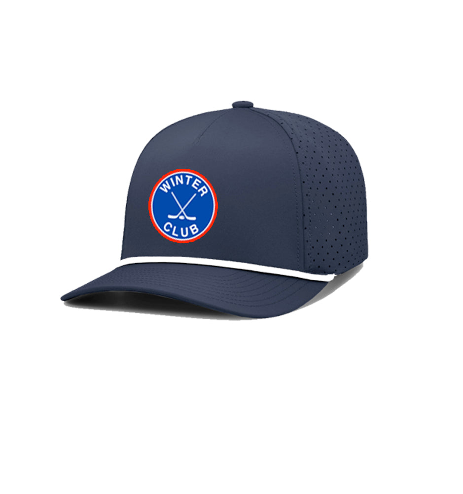 Winter Club | Circle PVC Logo Rope Performance Cap - Navy