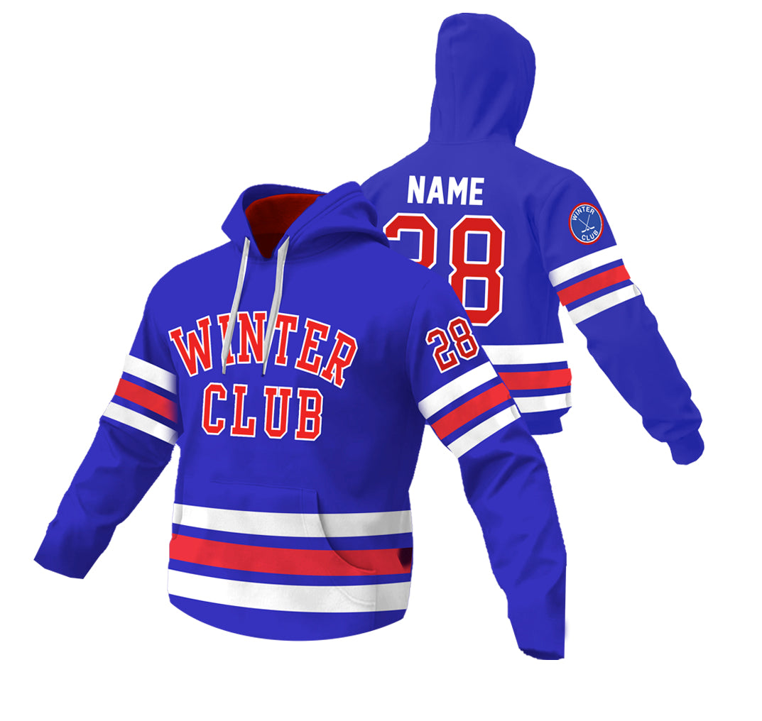 Winter Club | Sublimated Fleece Lined Shell Hoodie