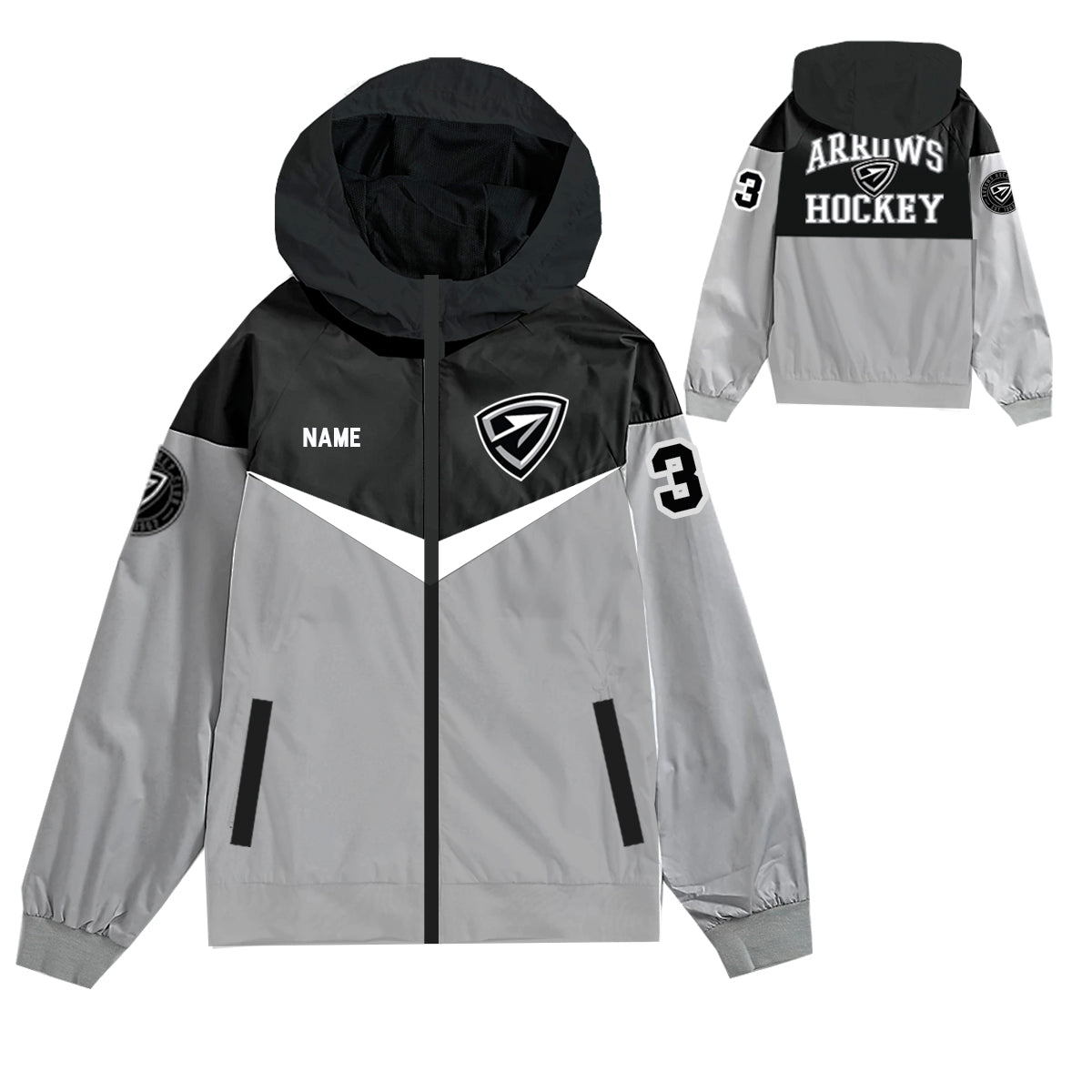 Arrows Hockey | Sublimated Lightweight Stretch Windbreaker