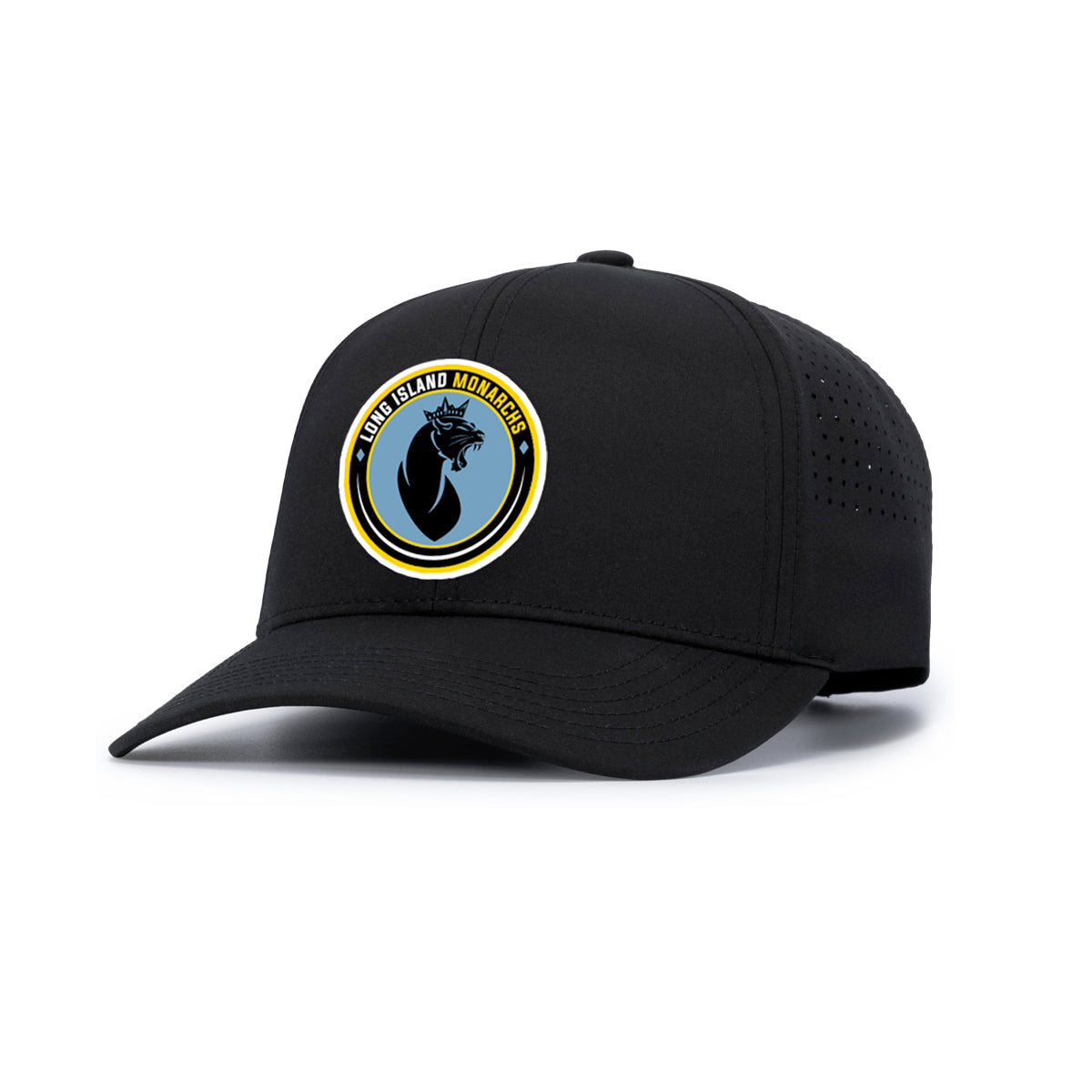 Monarchs | Black Perforated Performance Cap