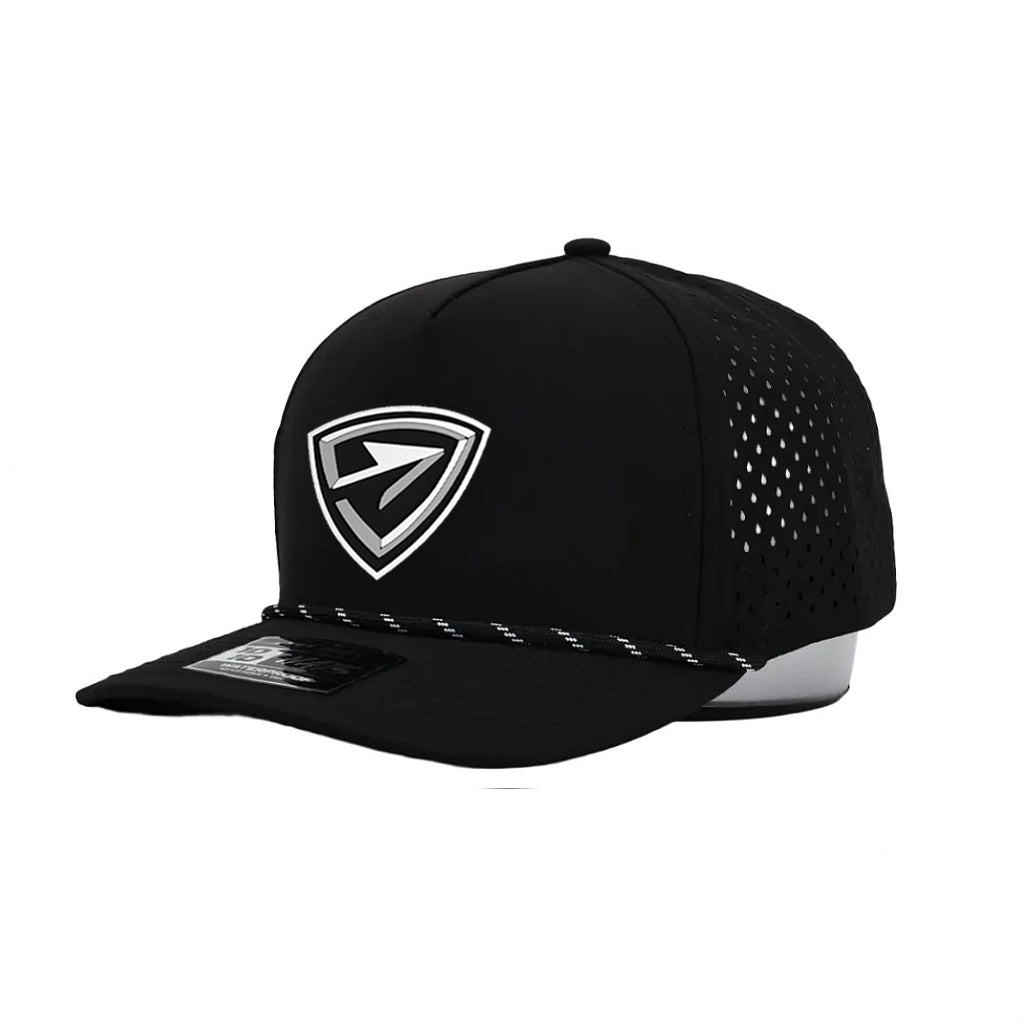 Arrows | Arrowhead PVC Logo Performance Rope Snapback Cap (Black/Black Rope)