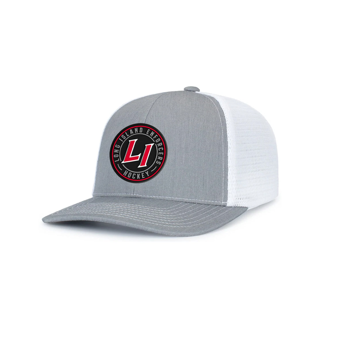 Enforcers | Circle PVC Logo Snapback Cap (Grey/White)