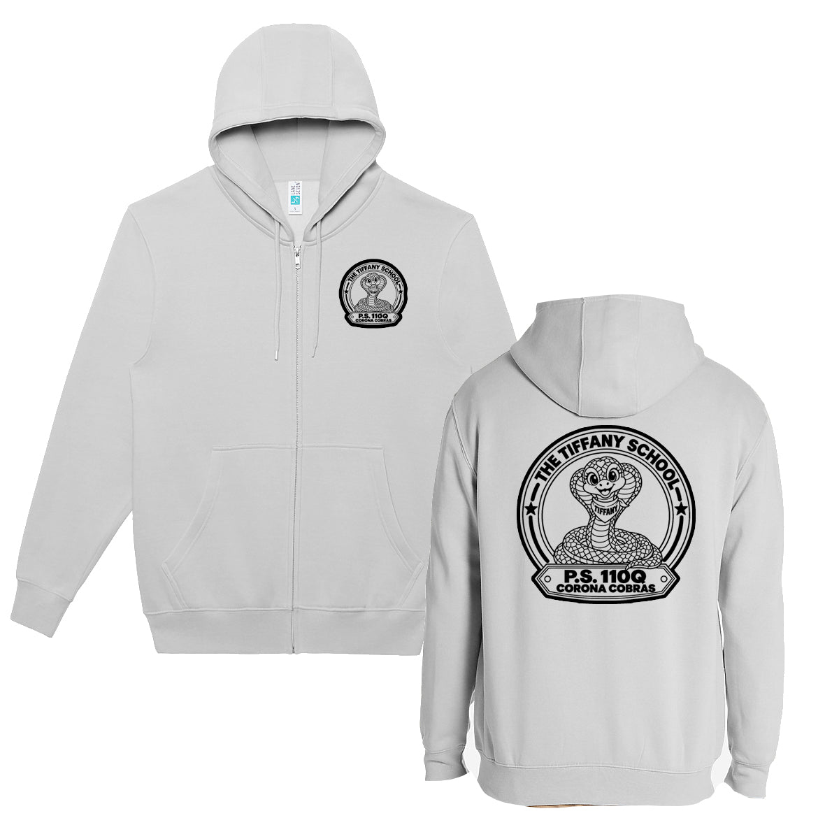 P.S. 110 - Zip-up Hood (Dove Grey)