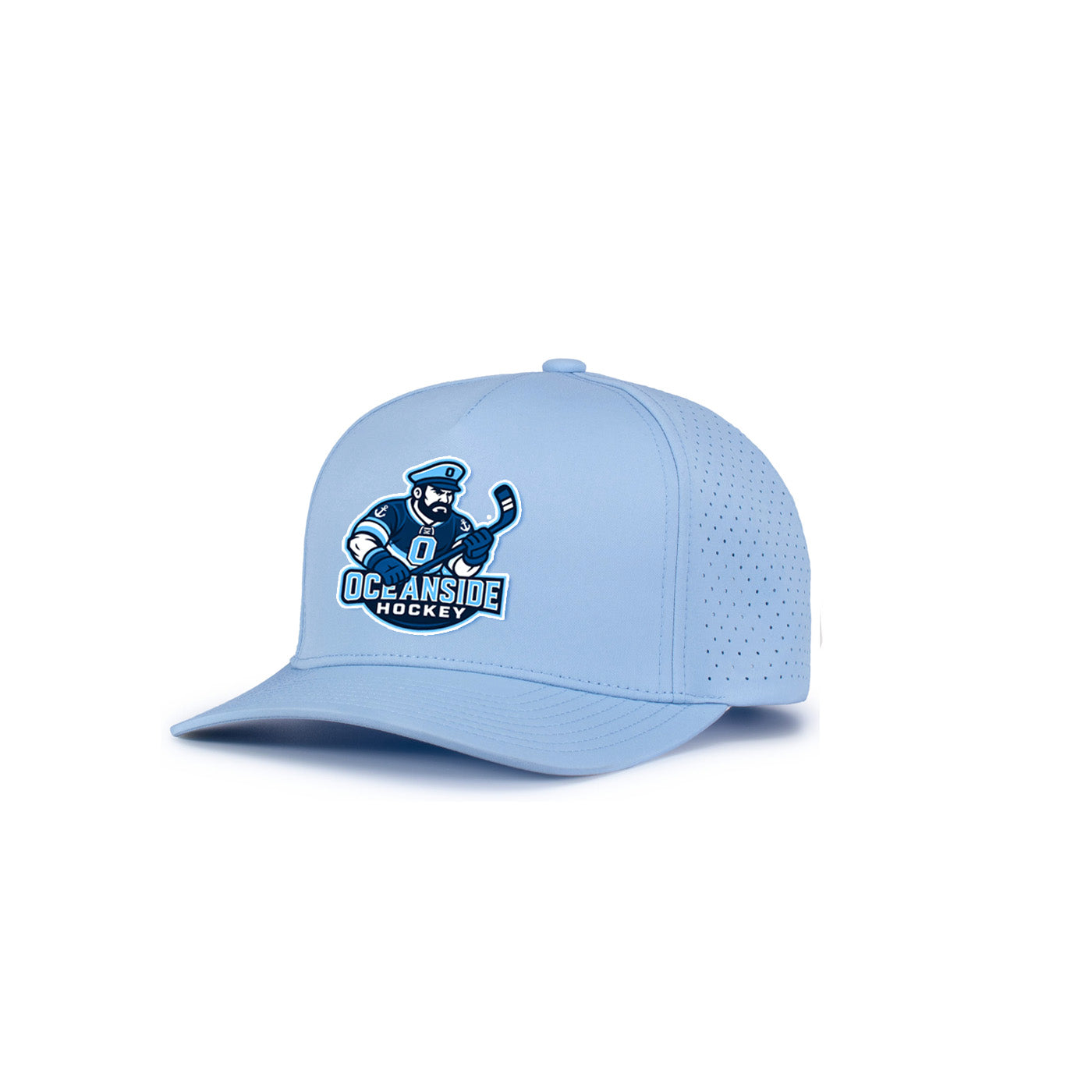 Oceanside Hockey | PVC Logo Performance Cap (Light Blue)