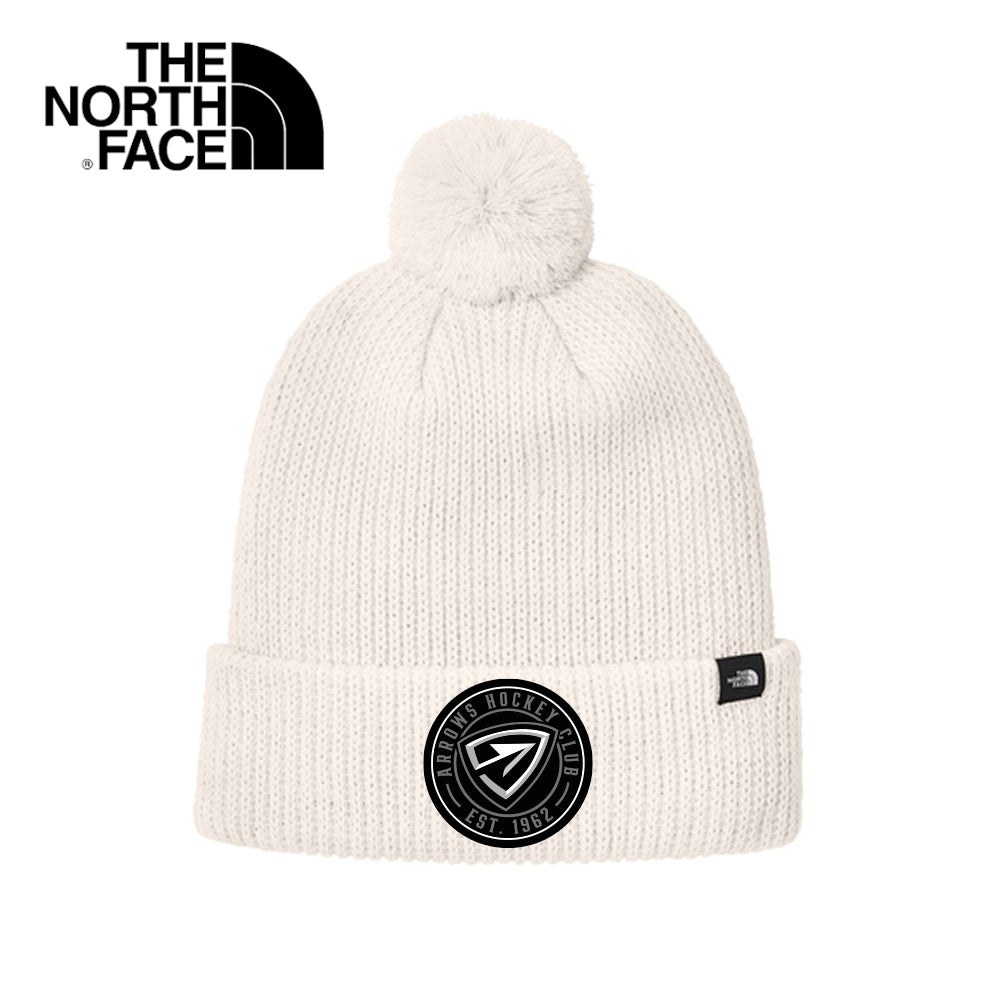 Arrows | North Face® Knit Pom Beanie (Off White)