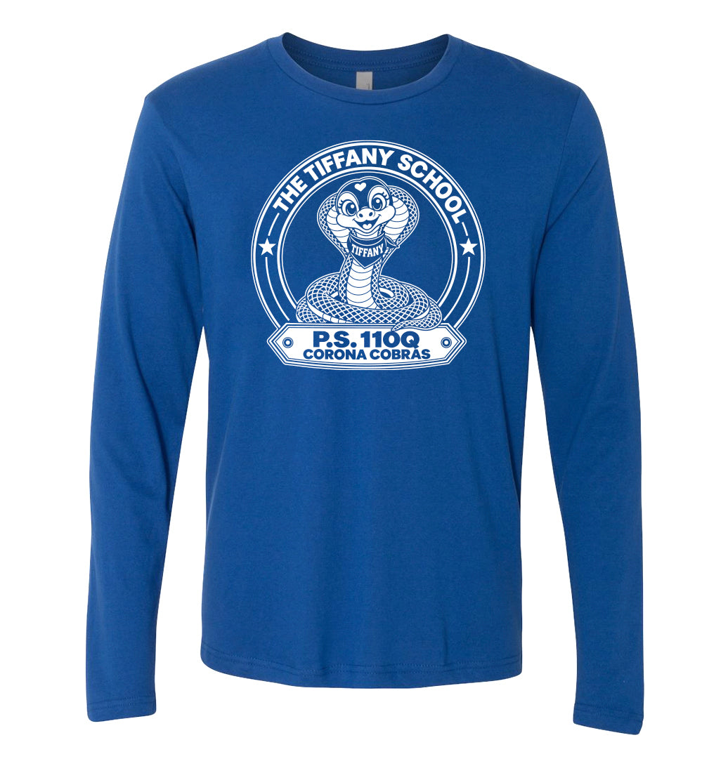 P.S. 110 - Printed Heavyweight Long Sleeve T-Shirt (Royal)