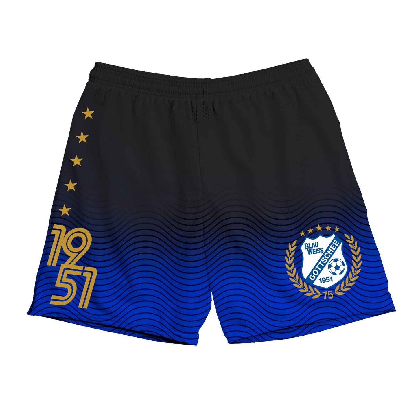BW Gottschee | Sublimated 1951 Pocket Mesh Training Shorts (Blue Fade)