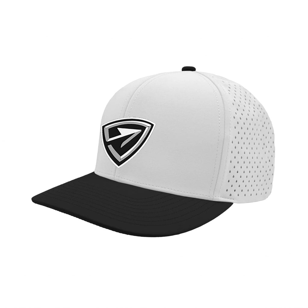 Arrows Hockey | Arrowhead PVC Logo Performance Snapback Cap (White/Black)