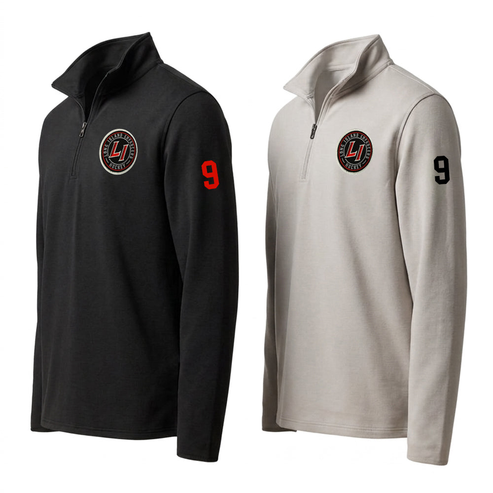 Enforcers | Premium Performance Stretch 1/4 Zip Embroidered Sweatshirt