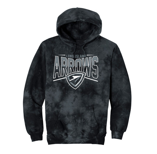 Arrows Hockey | 2-Tone Tie Dye Hood (Black)