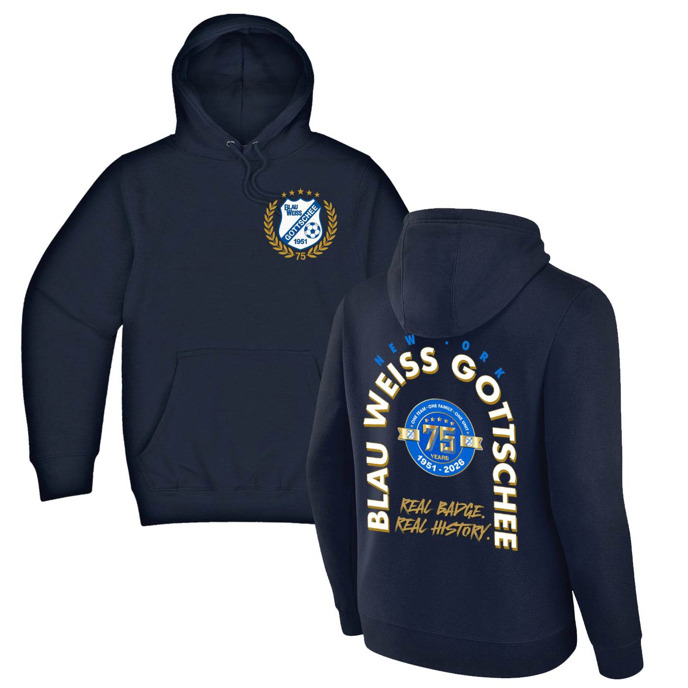 BW Gottschee | 75th Anniversary Hoodie (Navy)