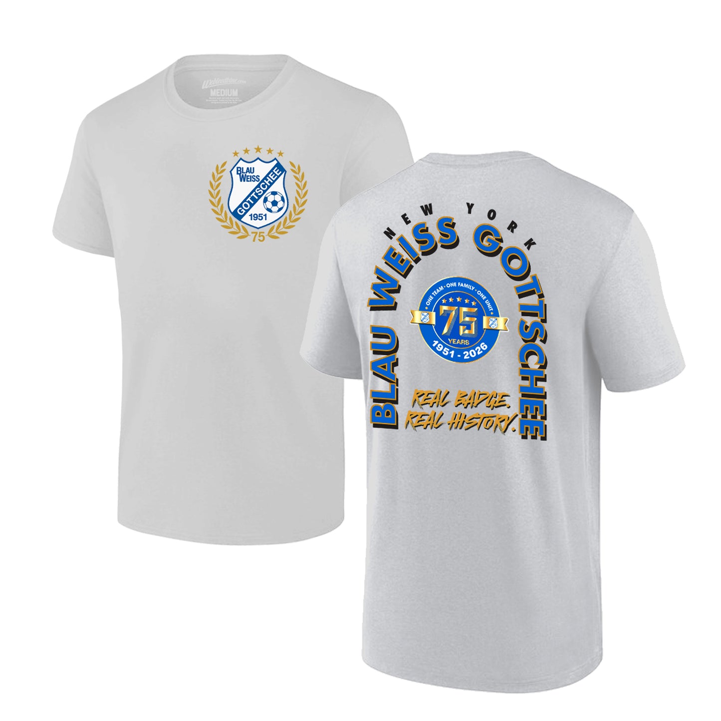 BW Gottschee | 75th Anniversary Tee (Light Grey)
