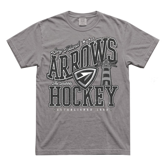 Arrows | Retro Wordmark Comfort Colors Tee (Grey)