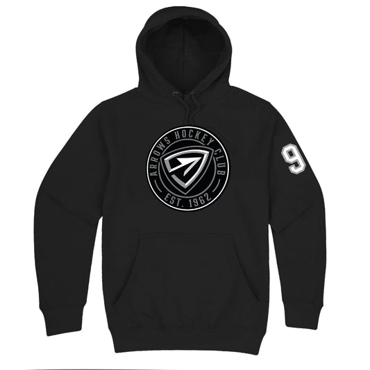 Arrows | Circle Logo Hood (Black)