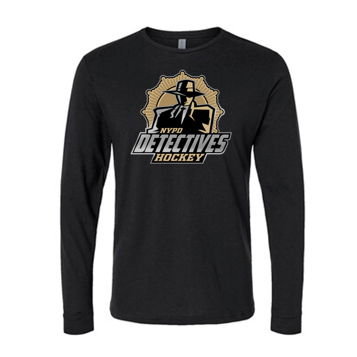 NYPD Detectives | Black Long Sleeve Tee - New Logo