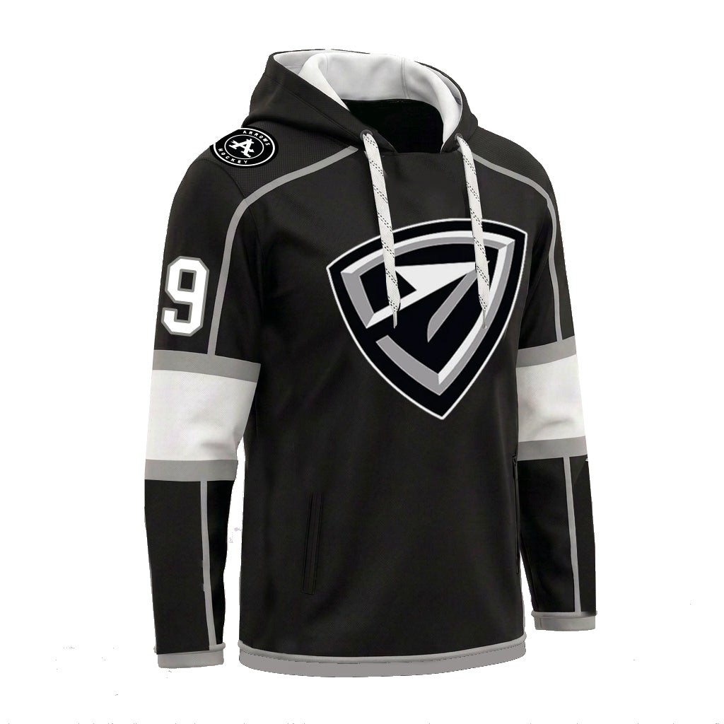 Arrows | Sublimated Stretch Performance Away Jersey Hood (Black)