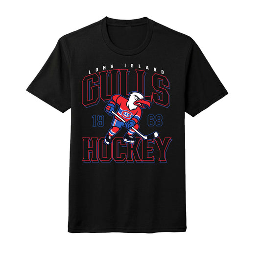 Gulls Hockey | Seagull Tee (Black)