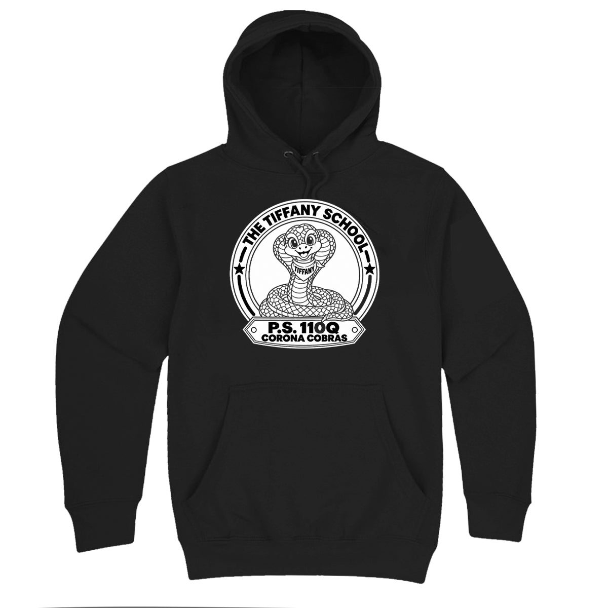 P.S. 110 | Printed Logo Hoodie (Black)
