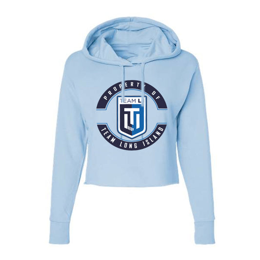 Team LI | Women's Property Cropped Hoodie (Light Blue)