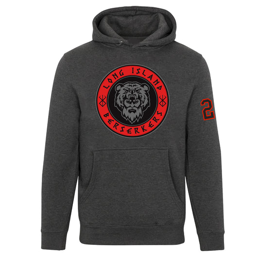 Berserkers | Numbered Logo Hoodie (Charcoal)