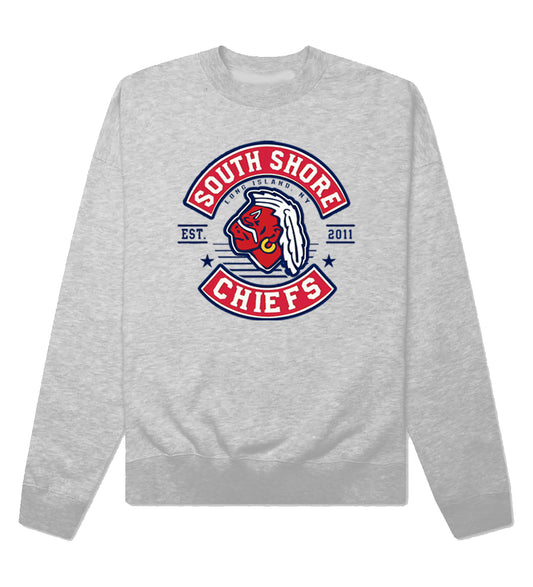 Chiefs | Retro Circle Logo Crewneck Sweatshirt (Grey)