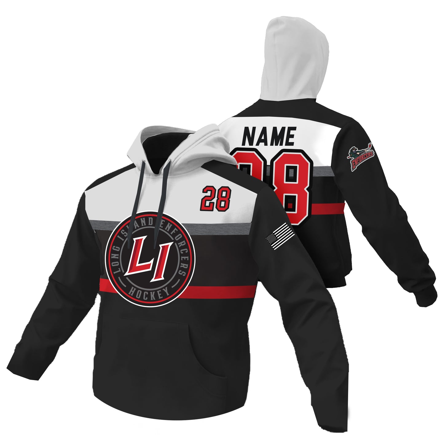 LI Enforcers | Sublimated Fleece Lined Hood