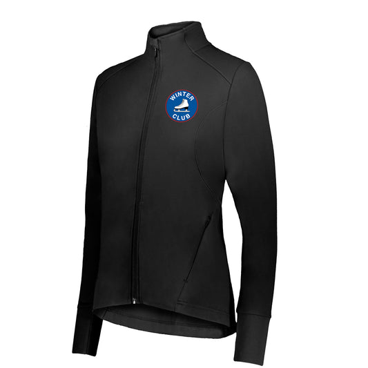 Winter Club Figure Skating | Girls / Womens City Flex Full-Zip Jacket (Black)