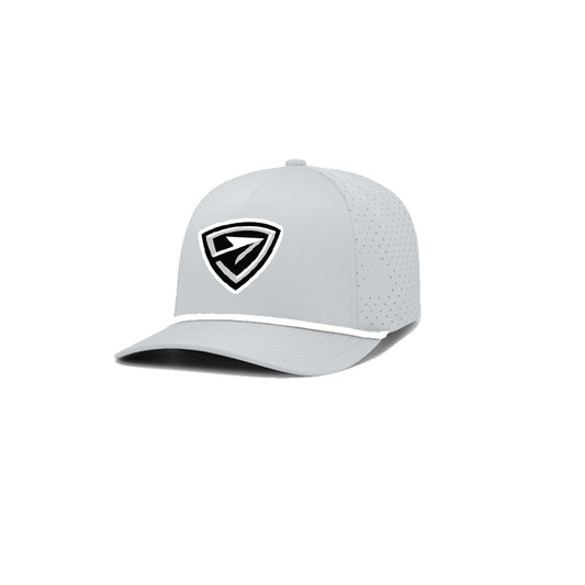Arrows Hockey | PVC Logo Performance Rope Cap (Grey/White)