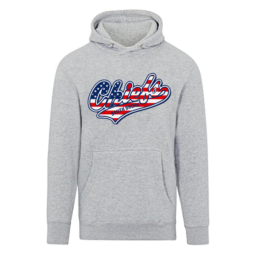 SS Chiefs | Script USA Hood (Grey)