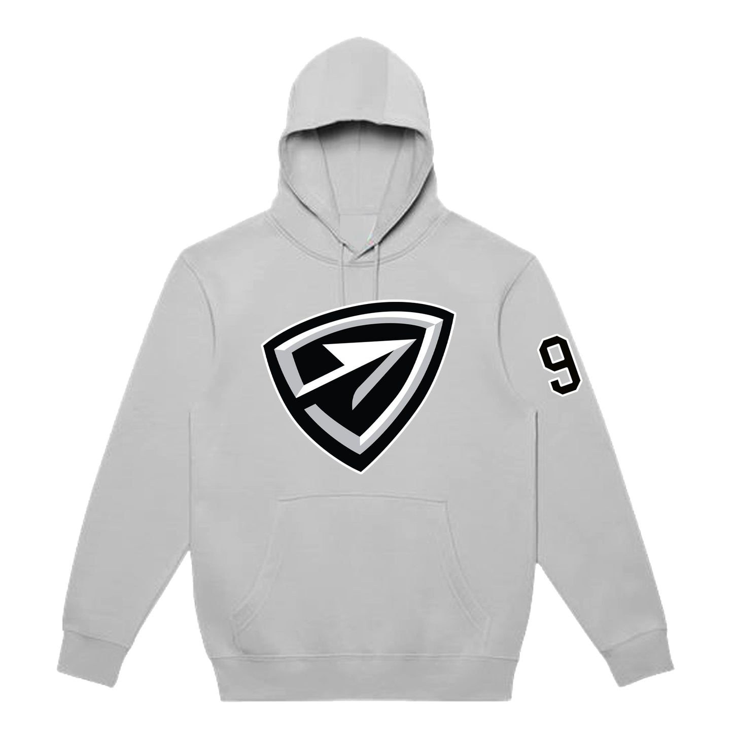 Arrows | Arrowhead Logo Fleece Hoodie (Solid Light Grey)
