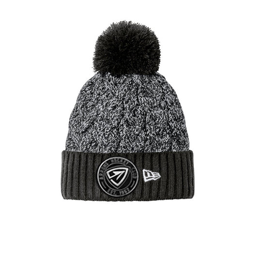 Arrows Hockey | New Era® Marled Knit Pom Beanie (Black)