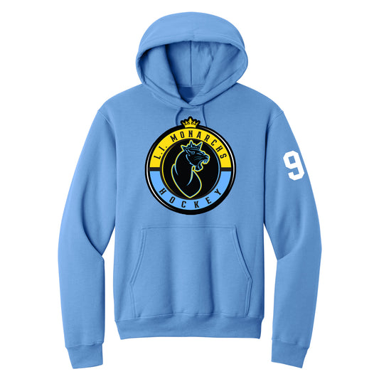 Monarchs | Clrcle Logo Hood (Columbia Blue)