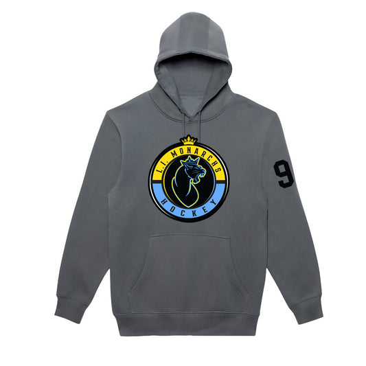 Monarchs | Clrcle Logo Hood (Dark Grey)