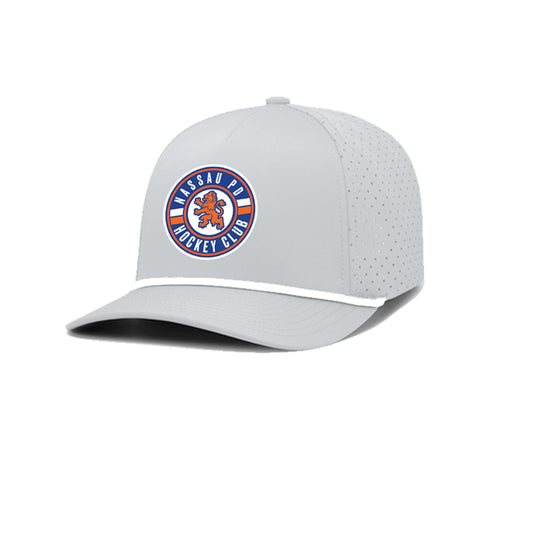 NCPD Hockey |  Original Circle PVC Logo Rope Performance Cap - Grey