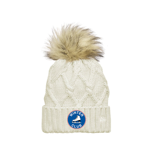 Winter Club Figure Skating | New Era® Faux Fur Pom Beanie