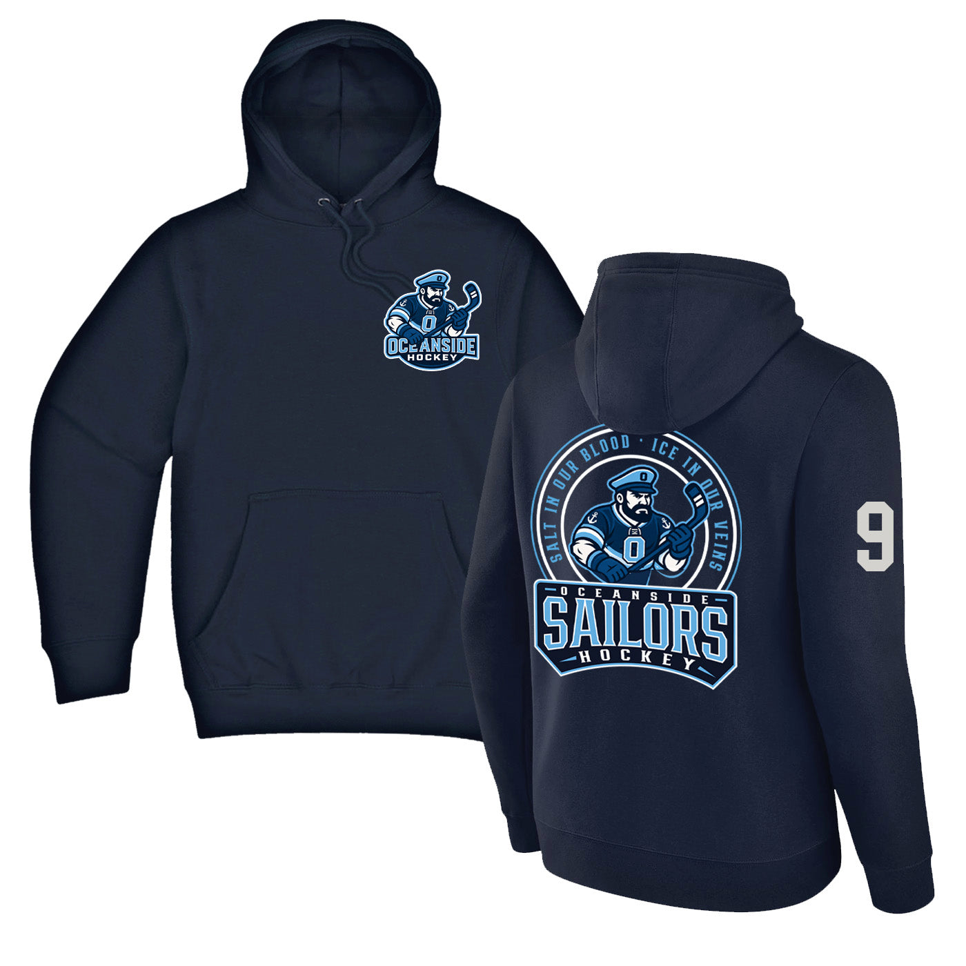Oceanside Hockey | Sailor Navy Hood