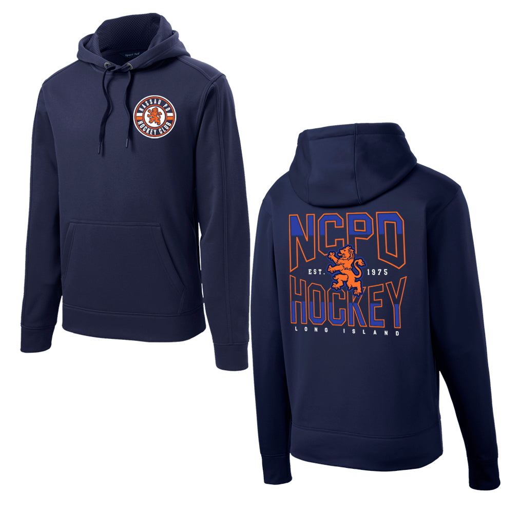NCPD Hockey | Wordmark Double Print Hoodie (Navy)