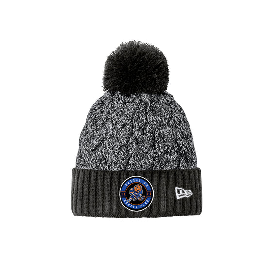NCPD Hockey | New Era® Marled Knit Pom Beanie (Black)