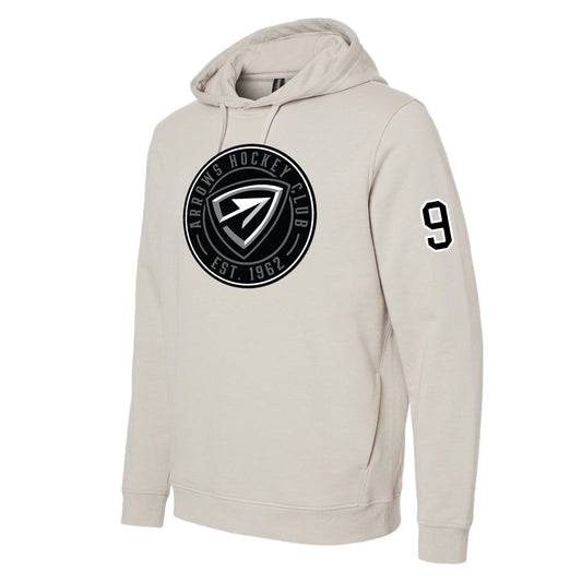 Arrows | Premium Performance Stretch Circle Logo Hood (Stone)