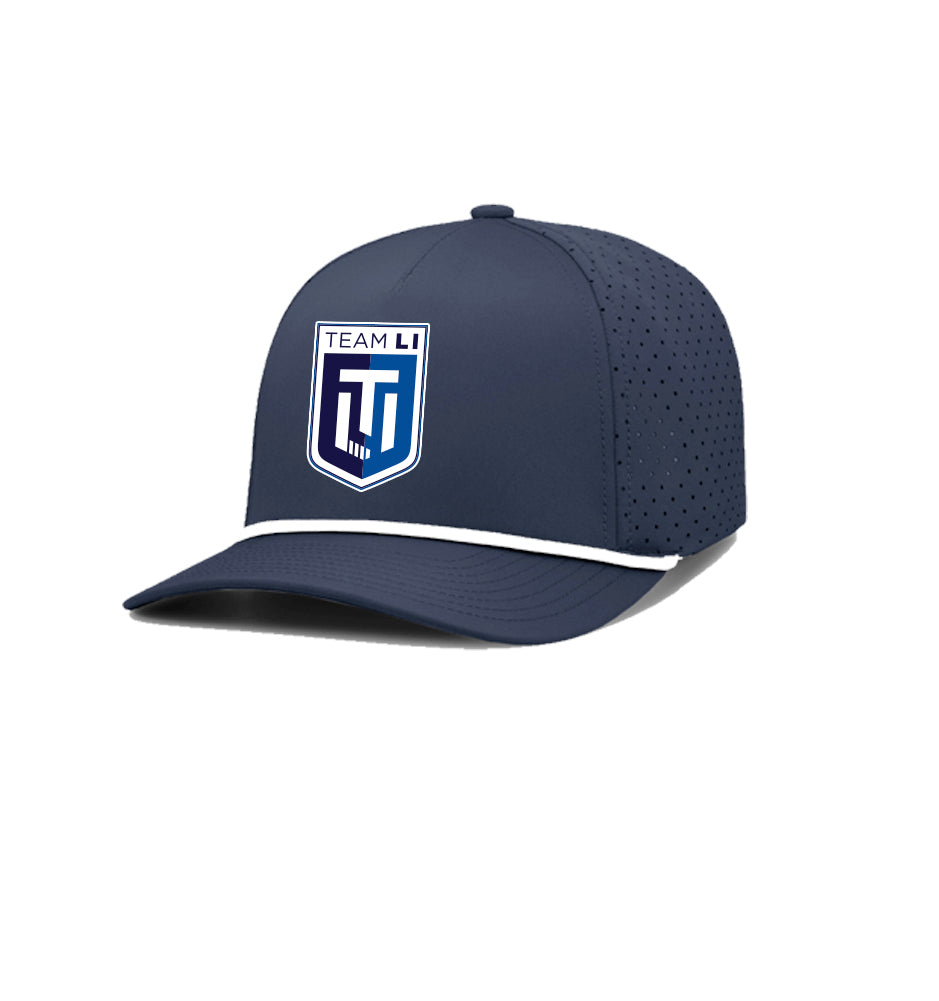 Team LI | PVC Logo Performance Rope Cap (Navy)