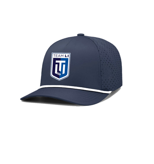 Team LI | PVC Logo Performance Rope Cap (Navy)