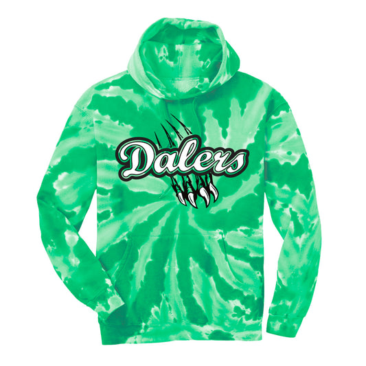 Saltzman | Dalers Claw - Green Tie Dye Hood
